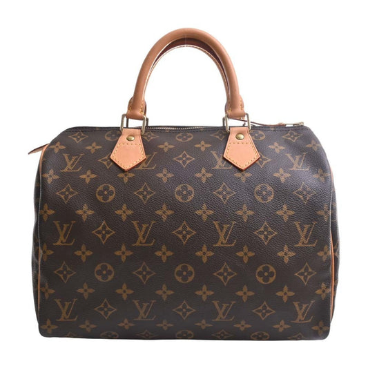 LOUIS VUITTON Monogram Speedy 30 Handbag Boston Bag M41526 Brown Women's