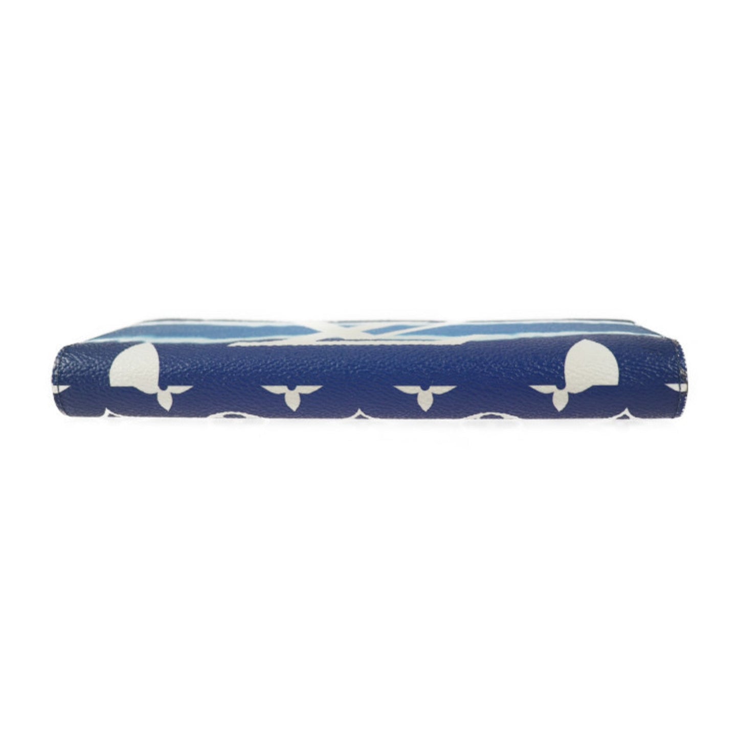 LOUIS VUITTON Zippy Wallet LV Escal Long M68841 Monogram Canvas Blue White Silver Hardware Round Zipper Vuitton