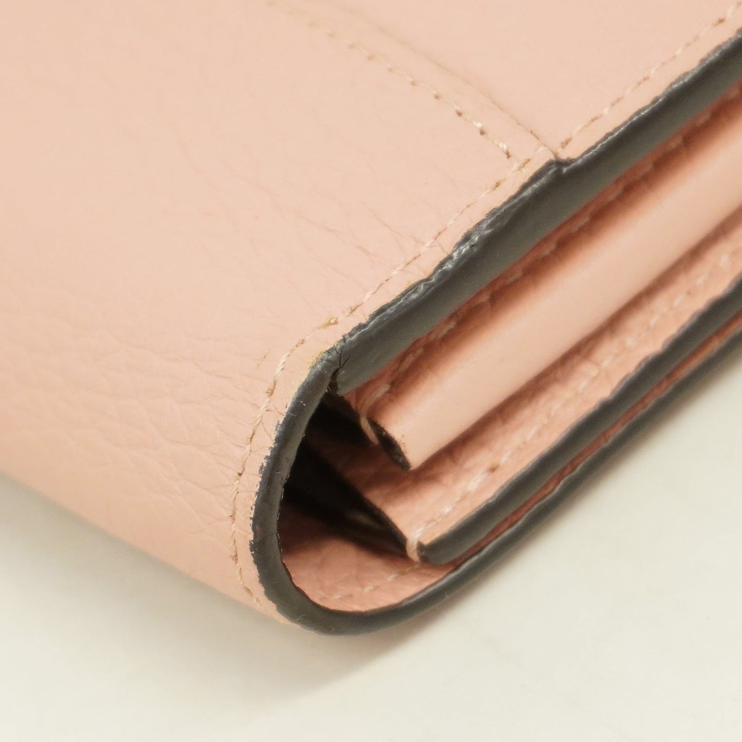 LOUIS VUITTONAuth  Taurillon Portofeuil Capsine M61250 Women's Long Wallet