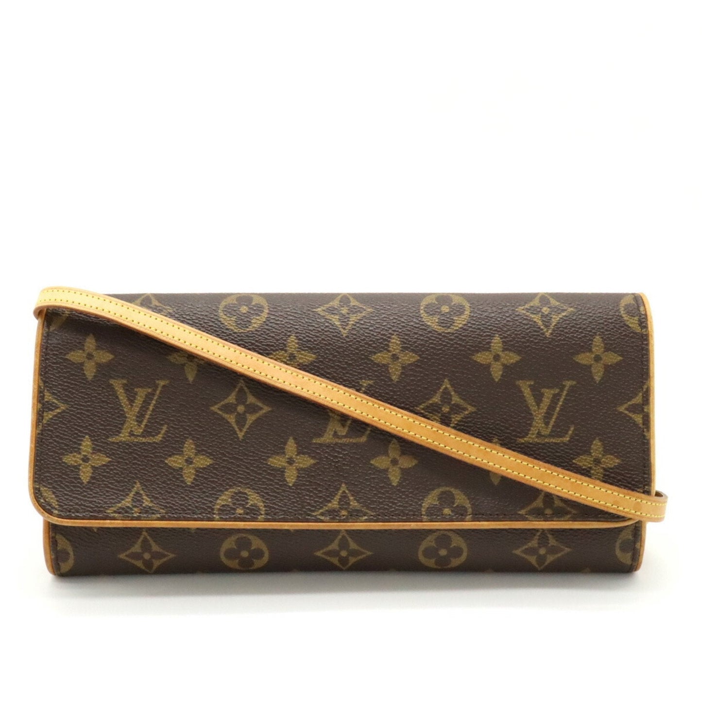 LOUIS VUITTON Monogram Pochette Twin GM Shoulder Bag Clutch M51852
