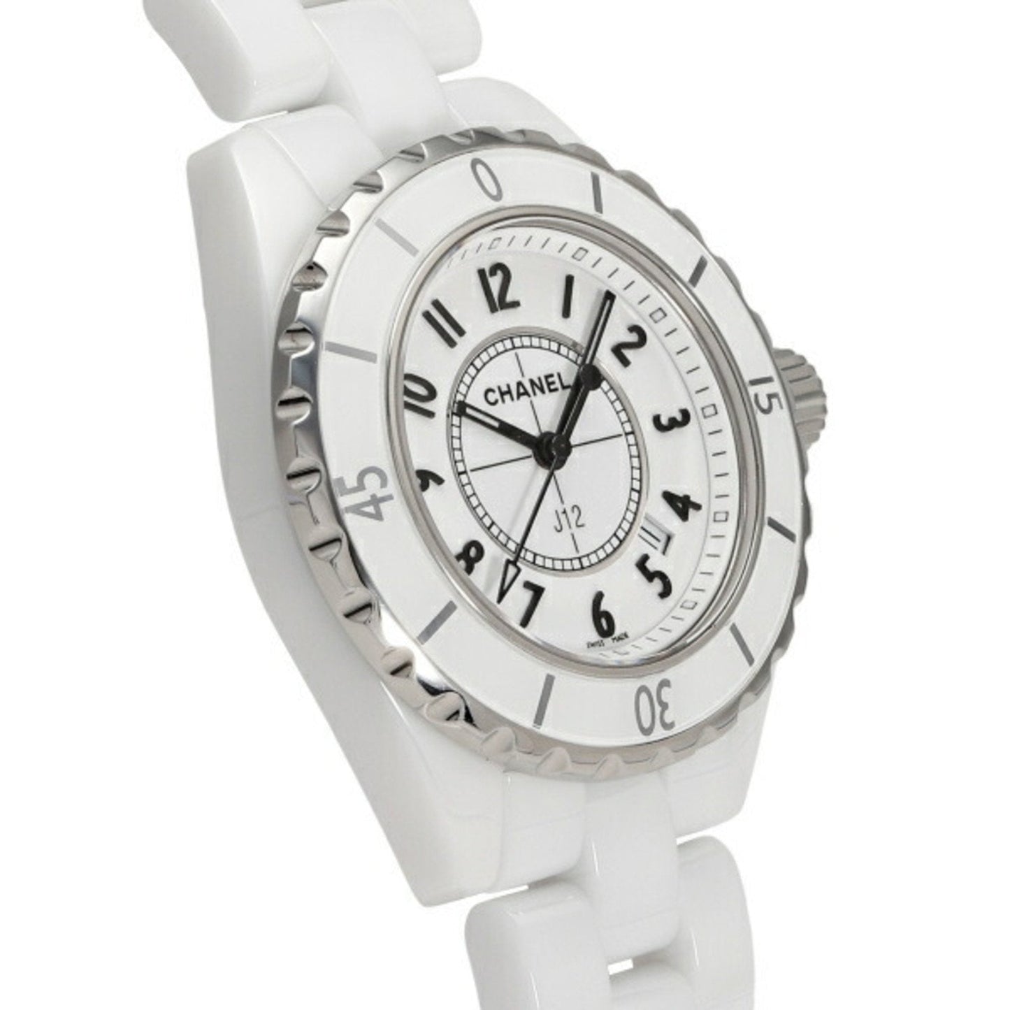 CHANEL J12 H0968 White Dial Watch for Women