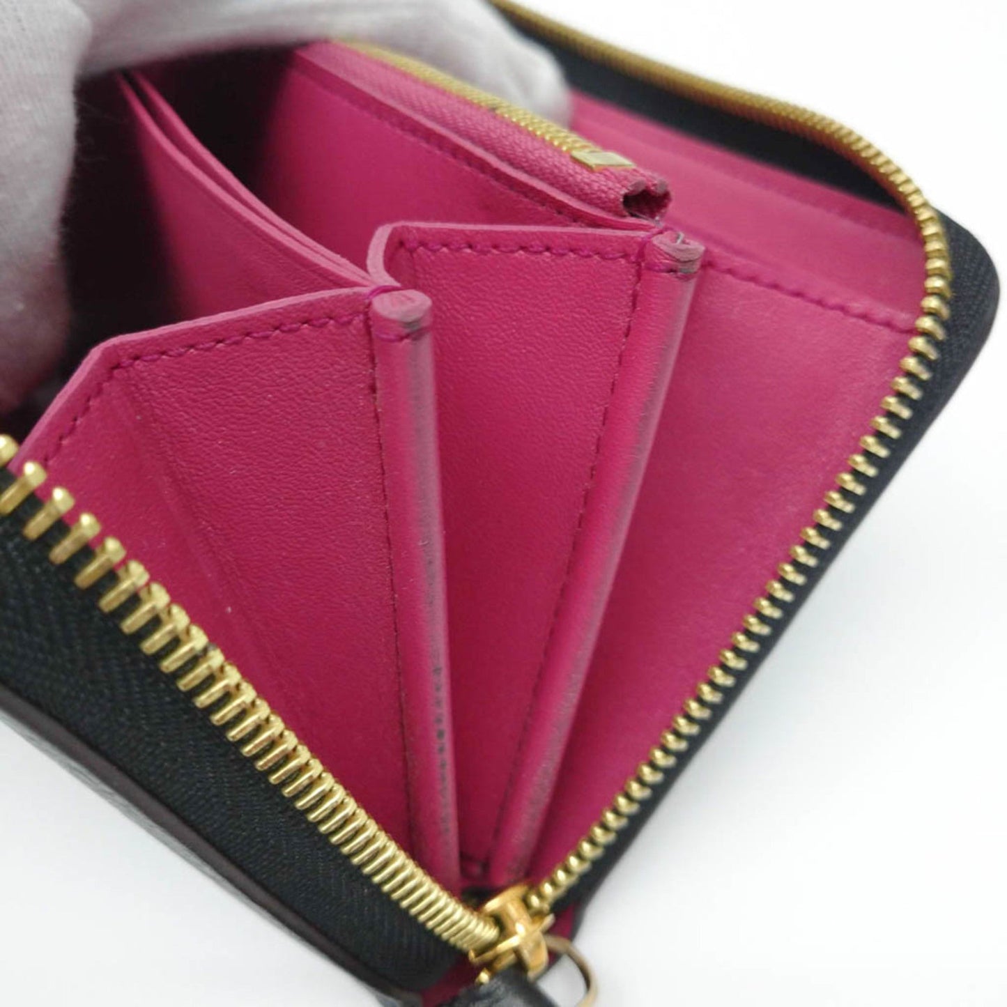 LOUIS VUITTON Taurillon Comete Wallet M63102 Women's Taurillon Leather Long Wallet [bi-fold] Noir