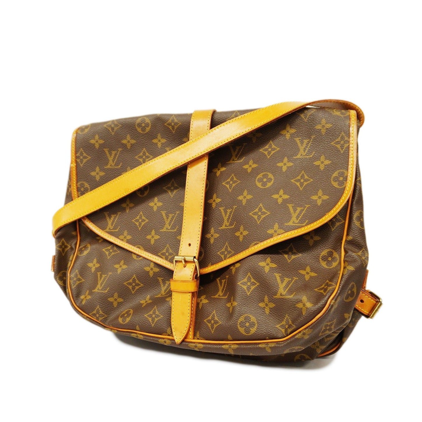 LOUIS VUITTON Auth  Monogram Saumur 35 M42254 Women's Shoulder Bag