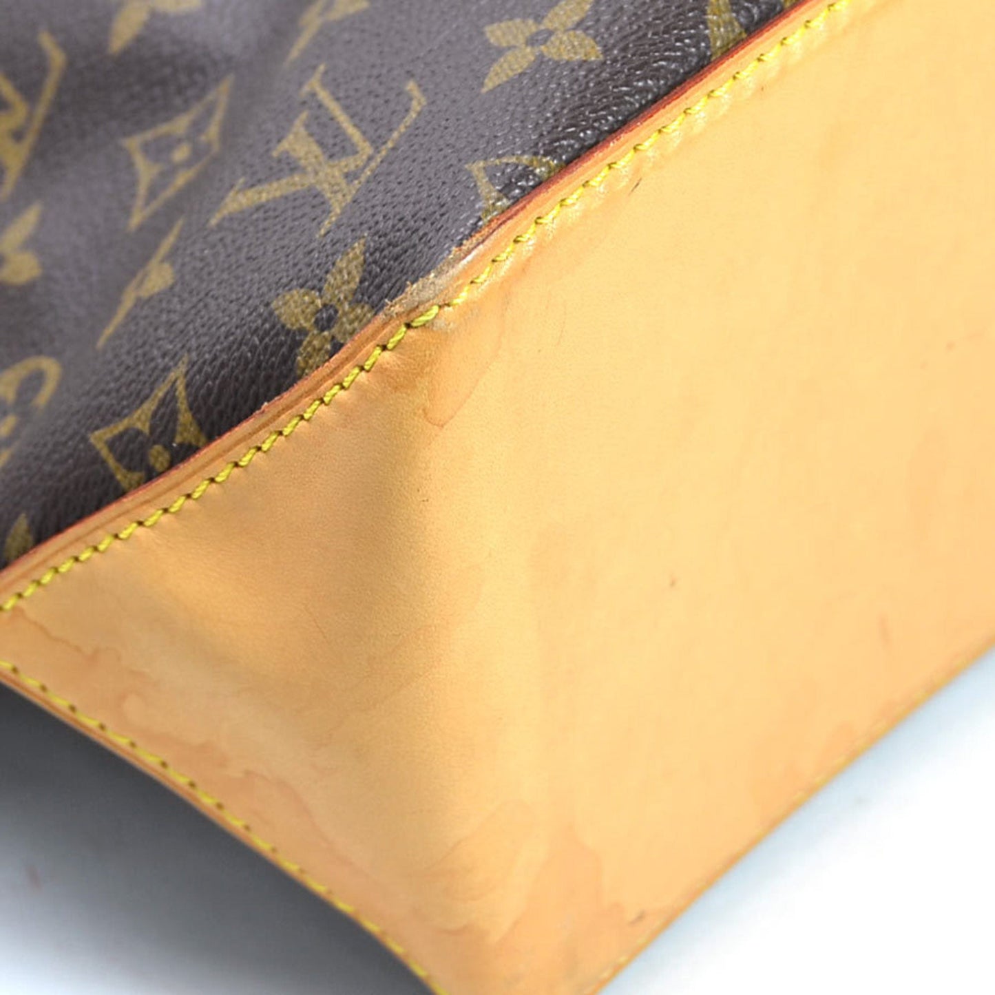 Louis Vuitton Shoulder Bag Tote Monogram Piano Brown Canvas Ladies M51148