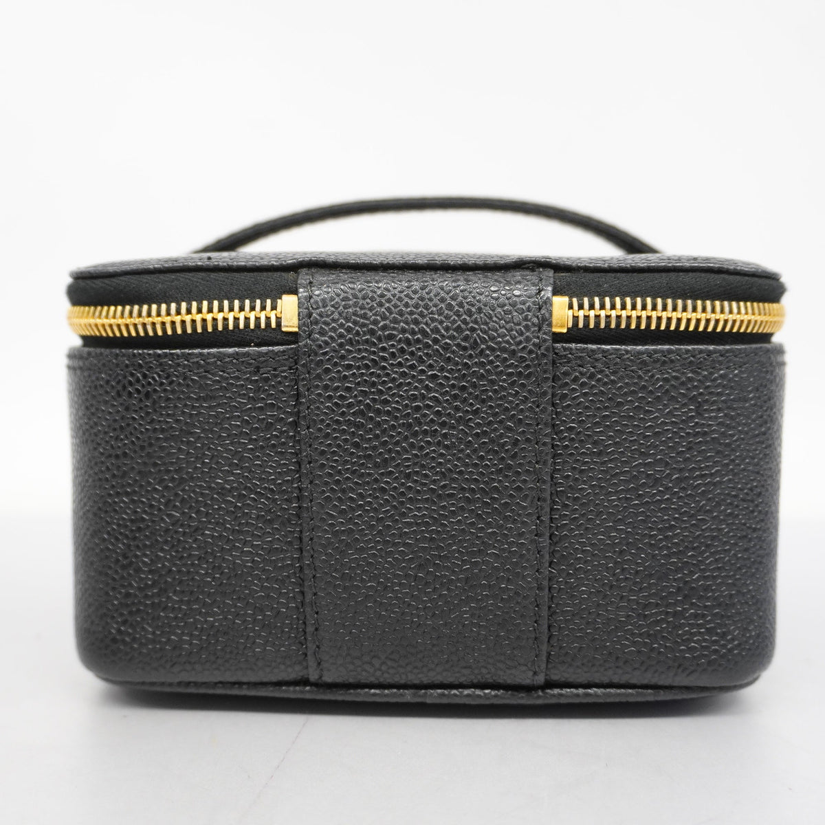 ChanelAuth  Vanity Bag Women's Caviar Leather Vanity Bag Black