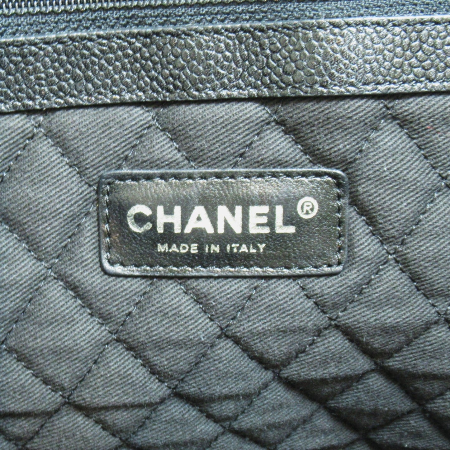CHANEL Tote Bag Black PVC coated canvas A36181