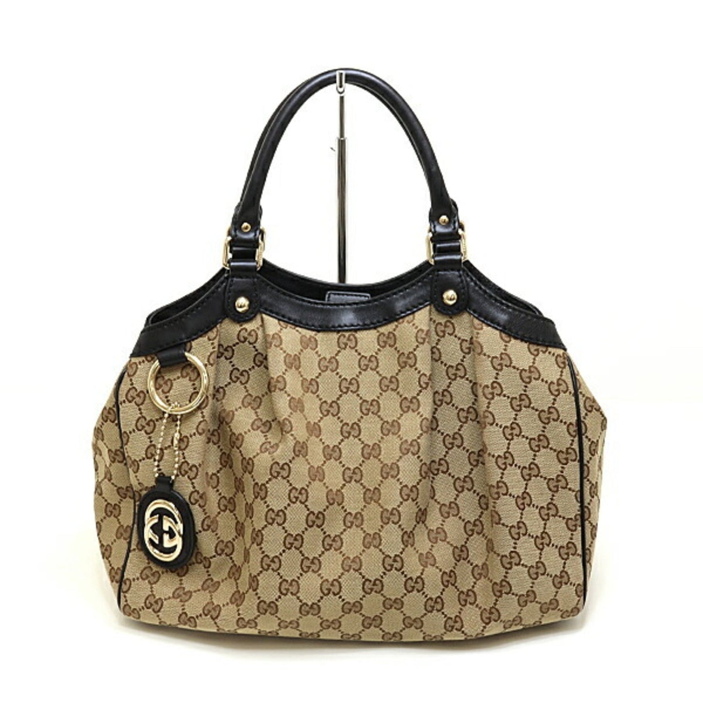 GUCCI Sookie GG Canvas Tote Bag 211944 Handbag Beige