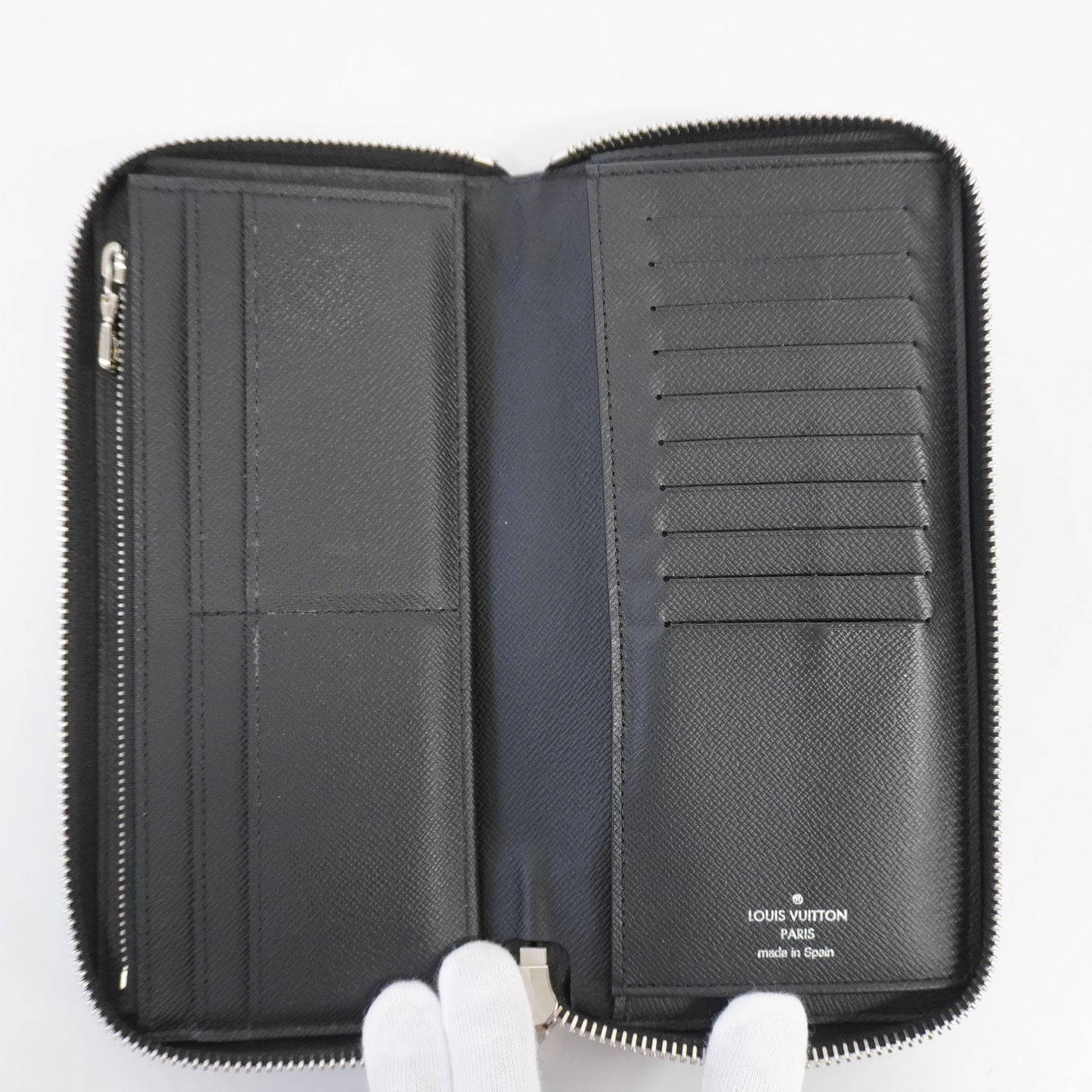 LOUIS VUITTONAuth  Damier Graphite Pixel Zippy Wallet Vertical N60170