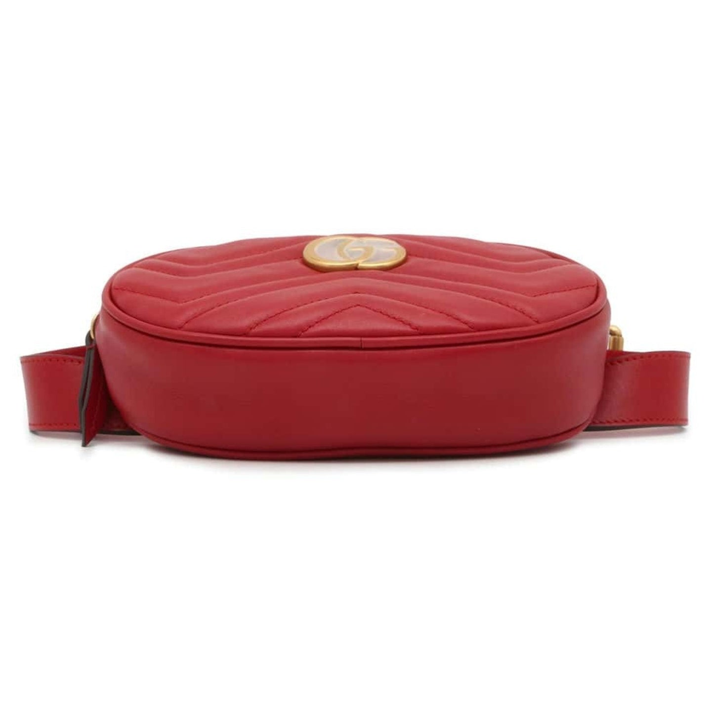 Gucci Red Color Leather Fanny Pack