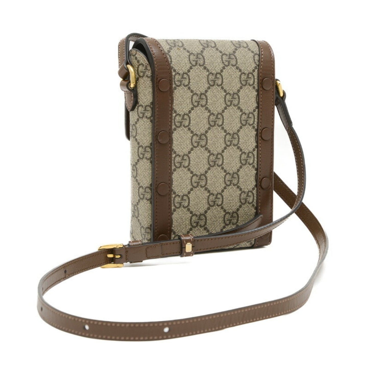 Gucci Beige Brown Gg Supreme Shoulder Bag