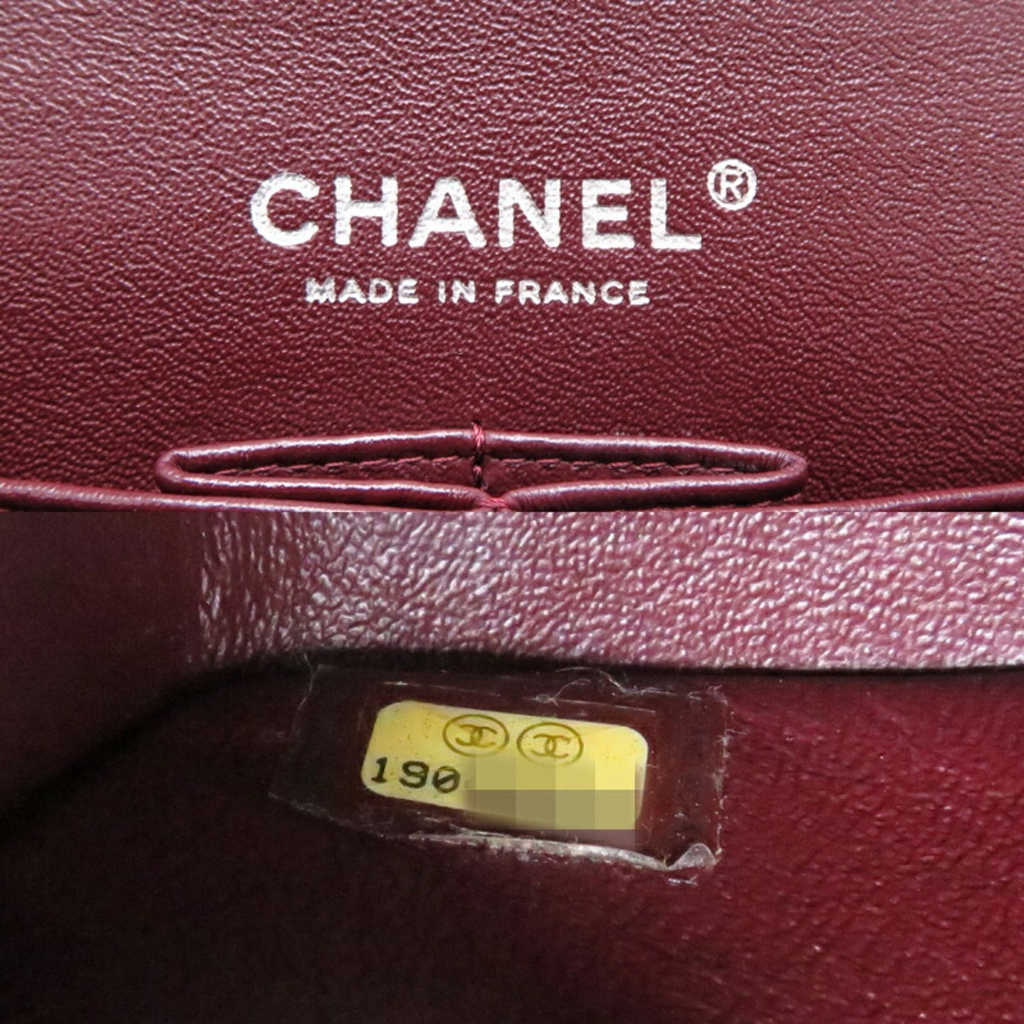 Chanel Seal Matelasse Chain Shoulder 25 Women's Bag AO1112 Lambskin Black