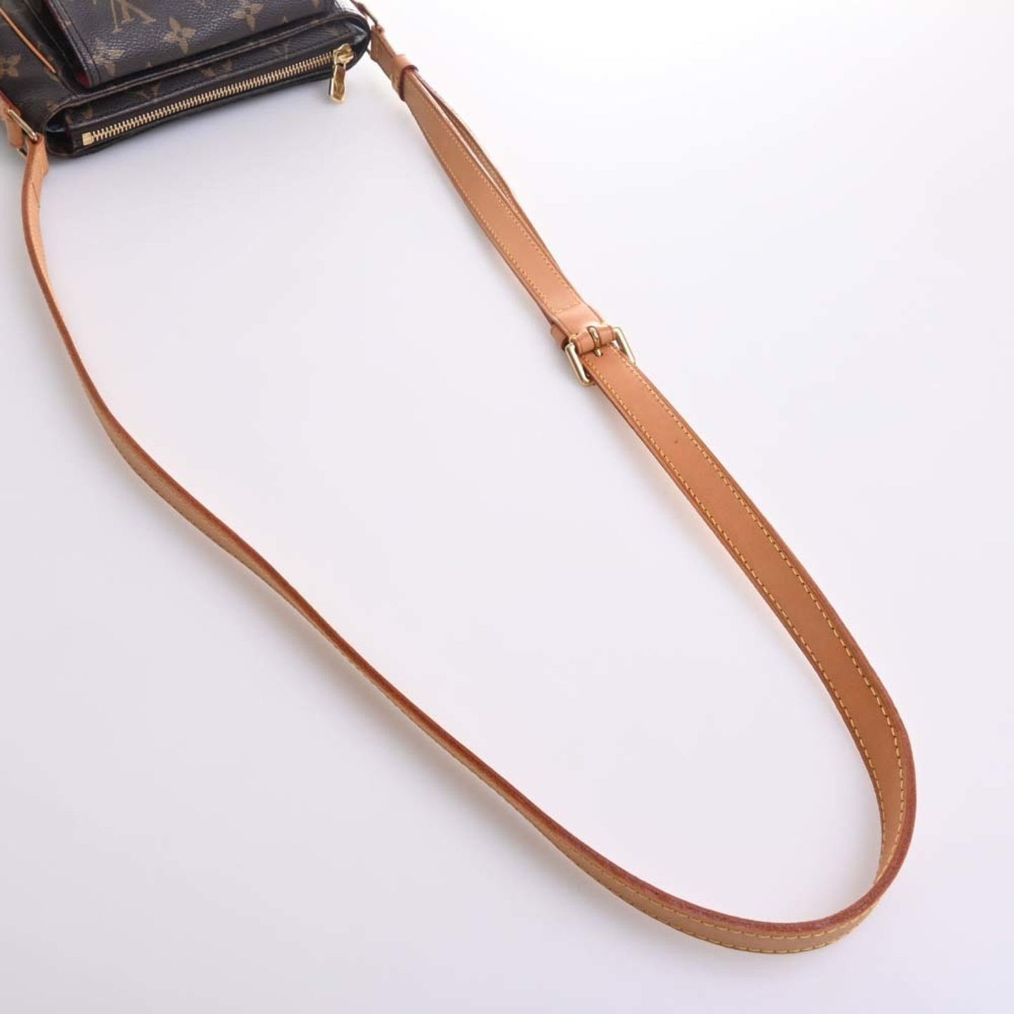 LOUIS VUITTON Monogram Vivacite PM Shoulder Bag M51165 Brown Women's