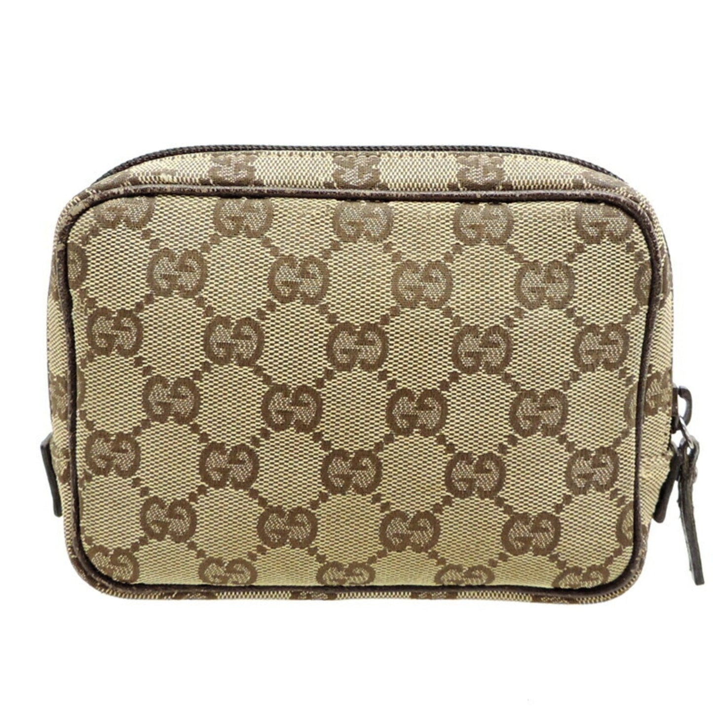 Gucci Beige Gg Canvas Pouch