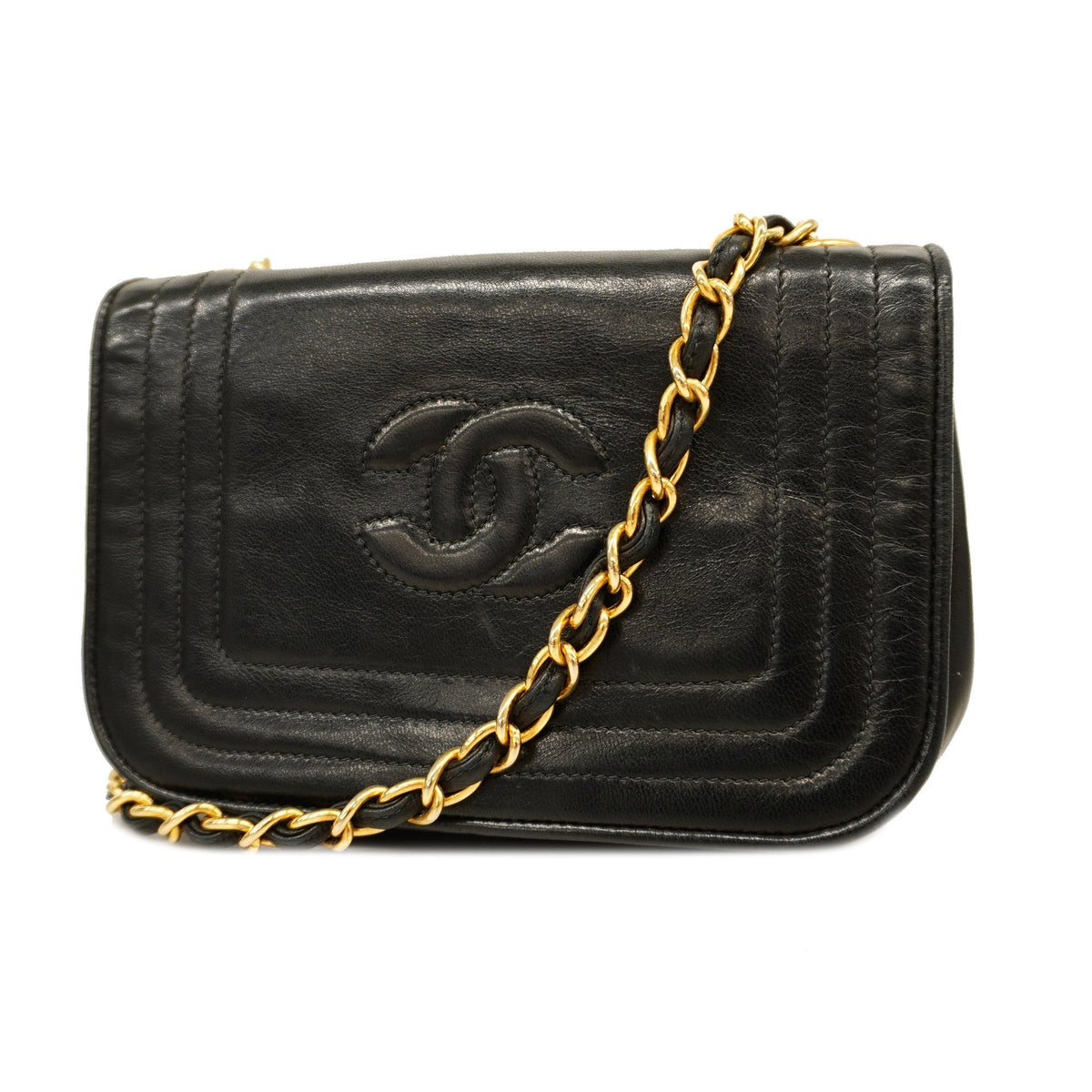 ChanelAuth  Matelasse Chain Shoulder Women's Leather Shoulder