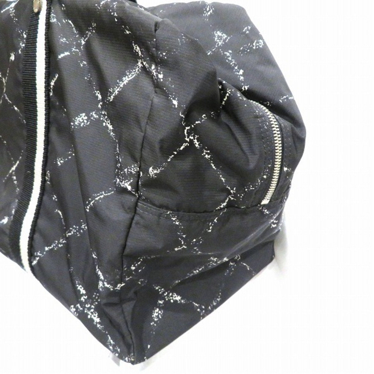 CHANEL old travel line nylon bag Boston