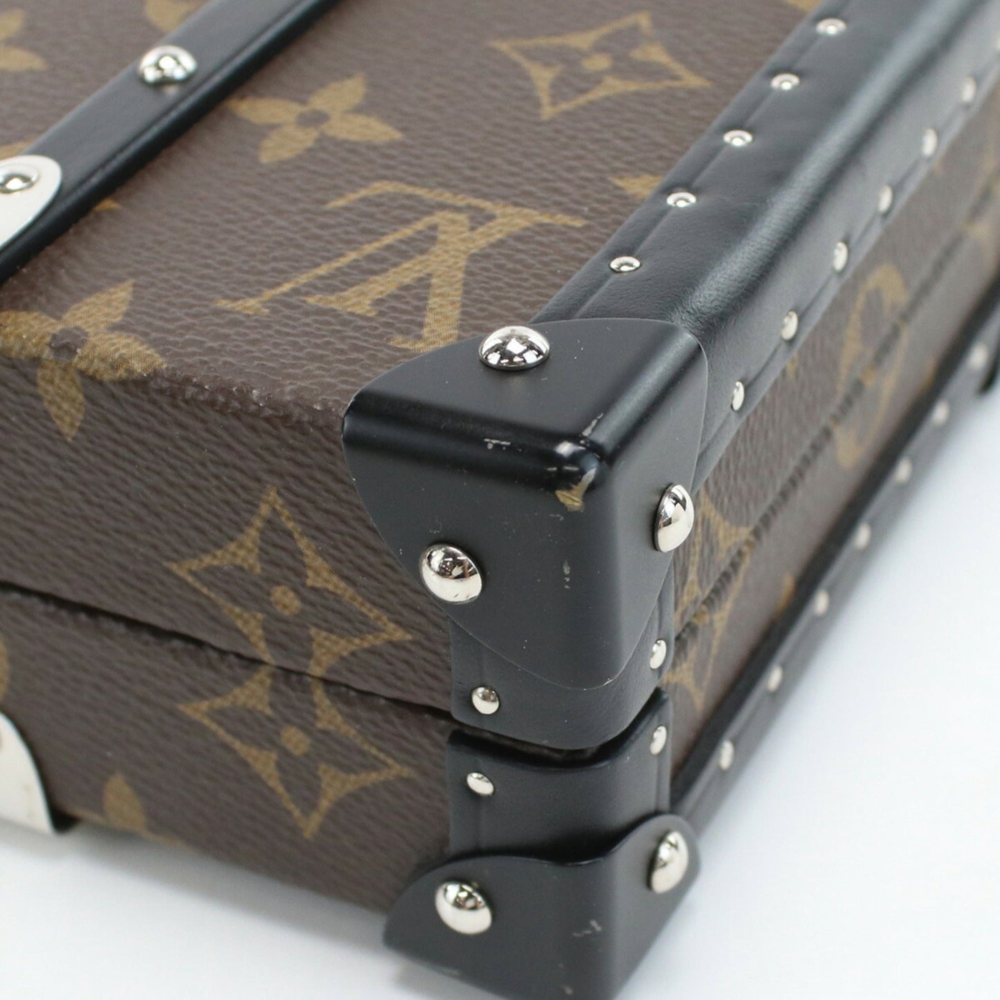 LOUIS VUITTON Trunk Monogram Macassar M20250 Clutch Bag PVC Men's