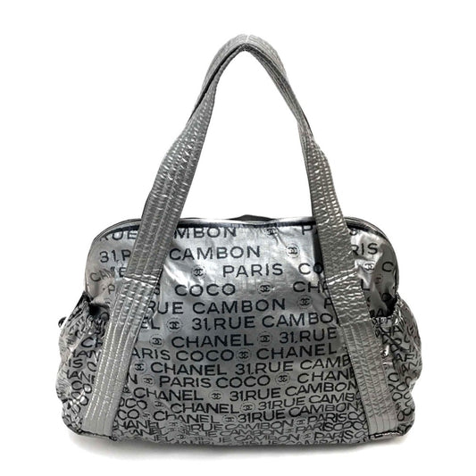 Chanel Bag Mini Boston Shoulder Bag Tote Bag Silver
