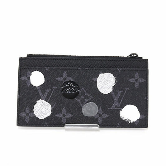 LOUIS VUITTON LV×YK Coin Card Holder Monogram Eclipse Painted M81930 Yayoi Kusama
