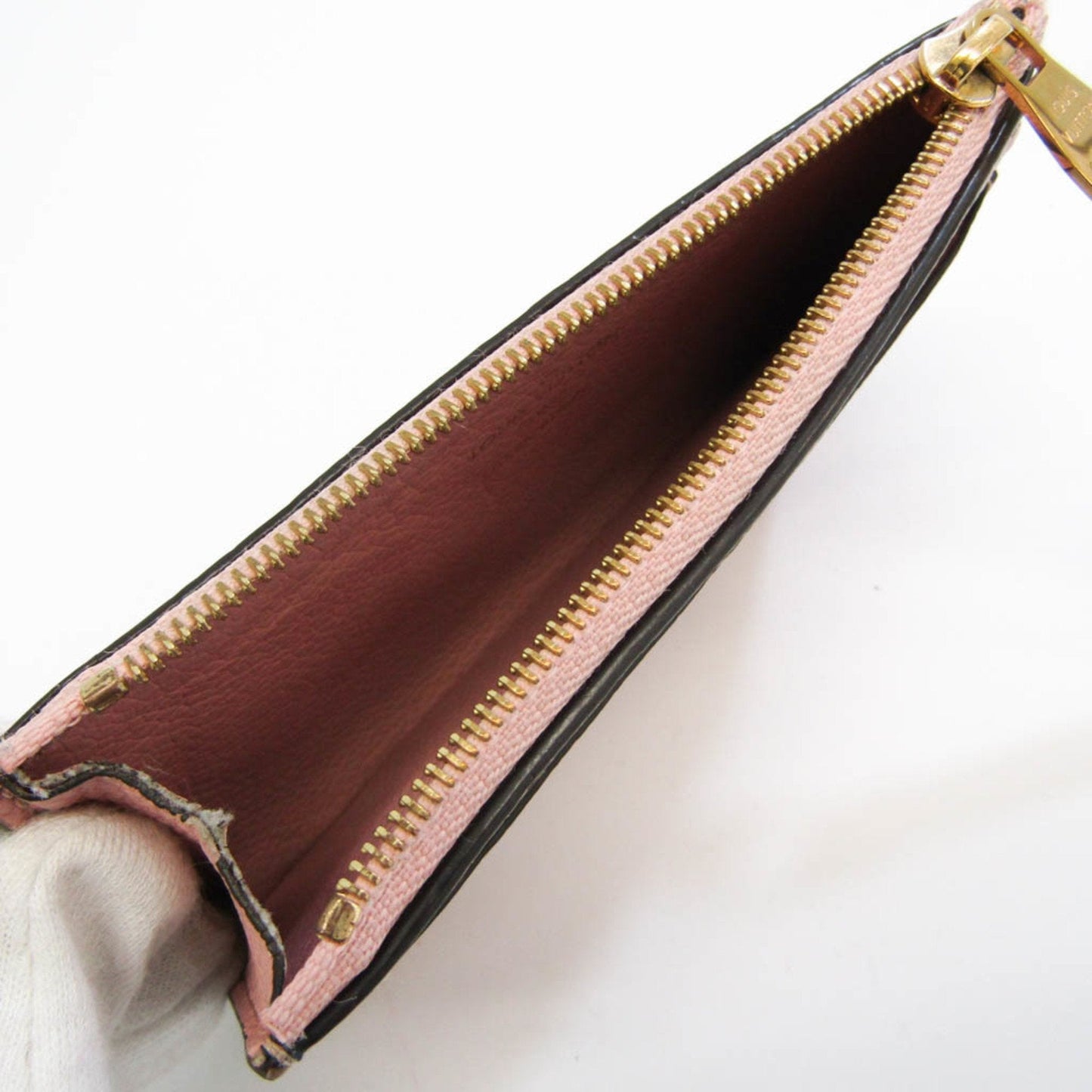 Louis Vuitton Monogram Empreinte Porto Cult Zip M67853 Women's Monogram Empreinte Coin Purse/coin Case Rose Poudre
