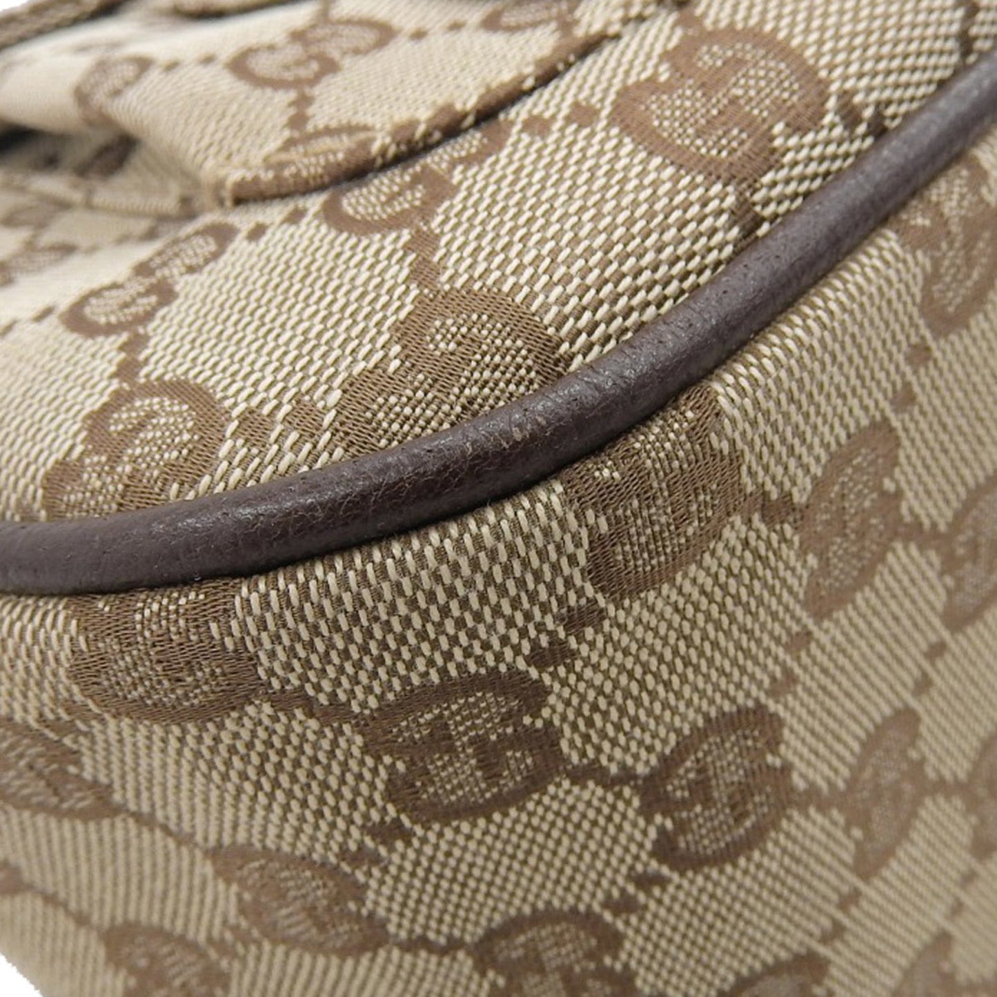 Gucci Gg Canvas Beige Brown Gg Canvas Shoulder Bag