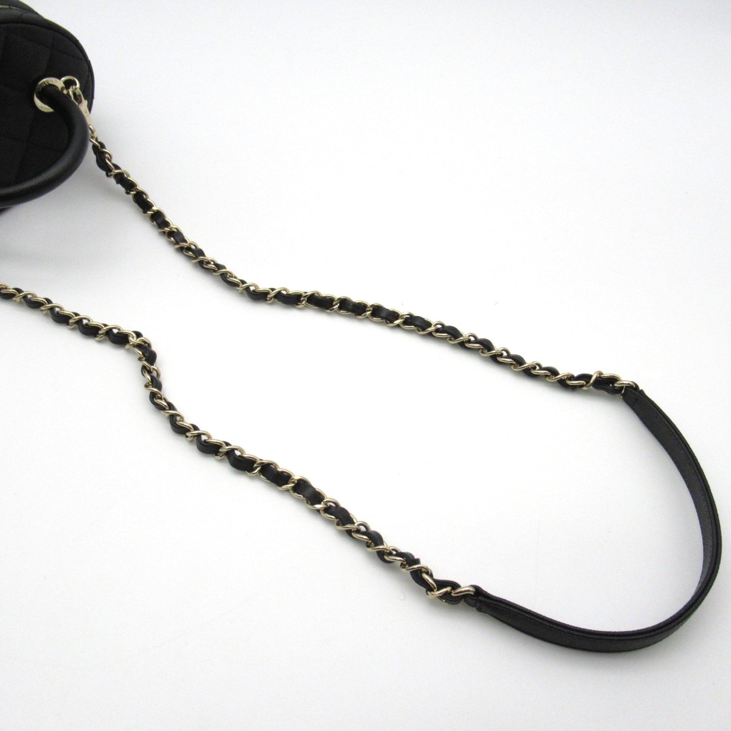 CHANEL Vanity ChainShoulder Bag Black Caviar Skin (Grained Calf)