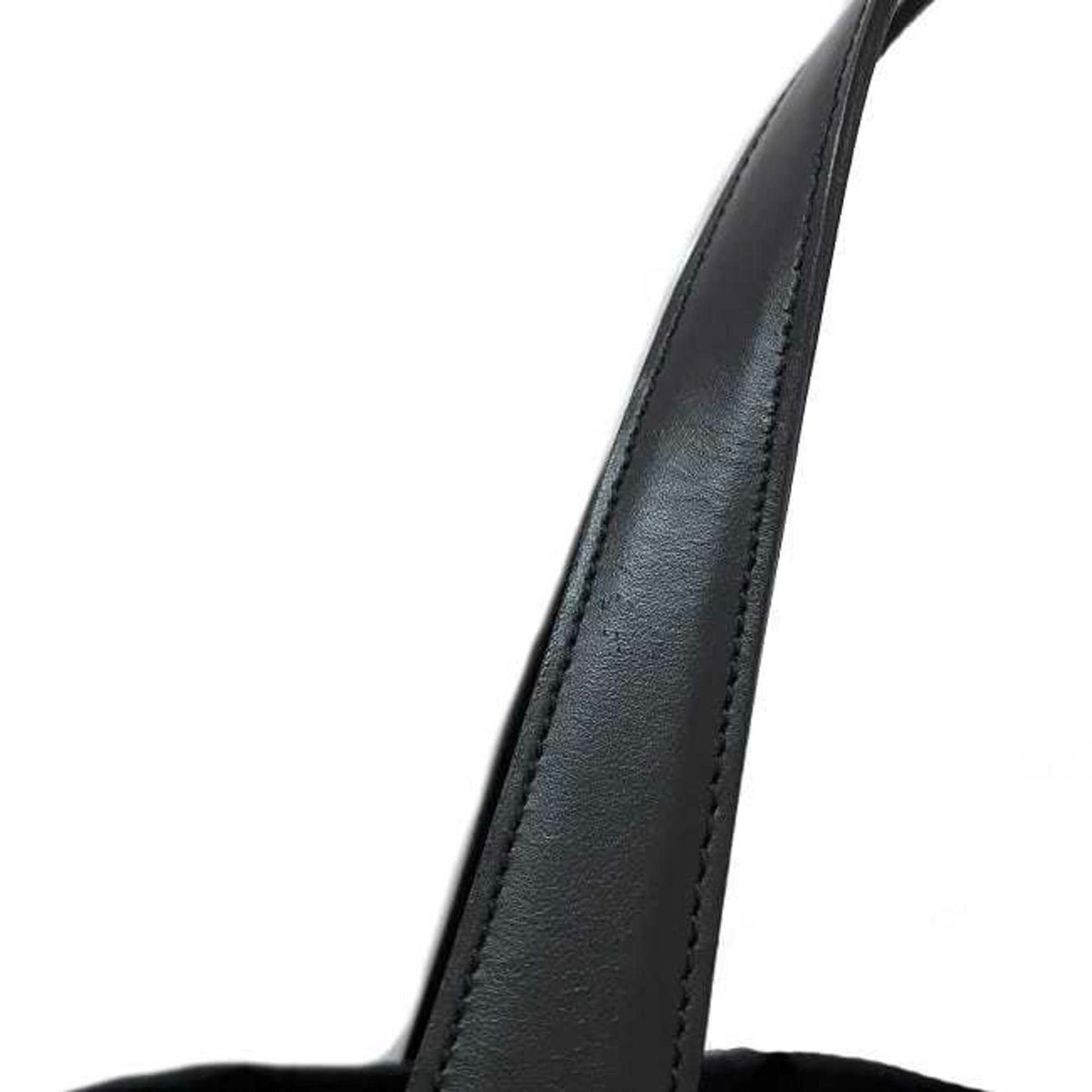 CHANEL MM Black New A15991 Nylon Leather 9th  Nutra Coco Mark Women's Tote Handbag