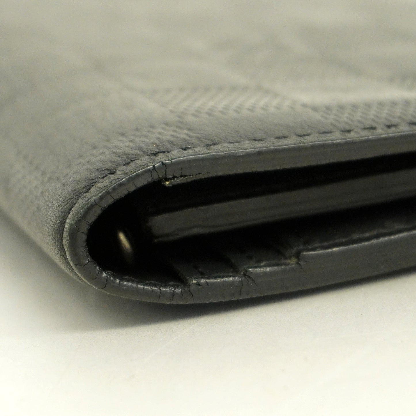 LOUIS VUITTONAuth  Damier Infini Portofeuil Blaza N63010 Men's Long Wallet