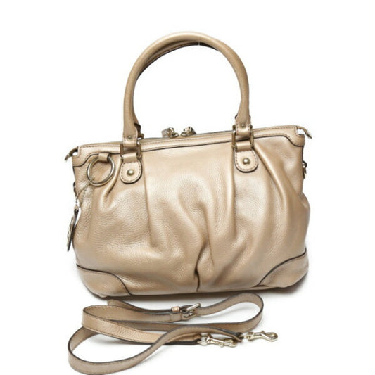 Gucci Smoke Pink Leather Handbag ()