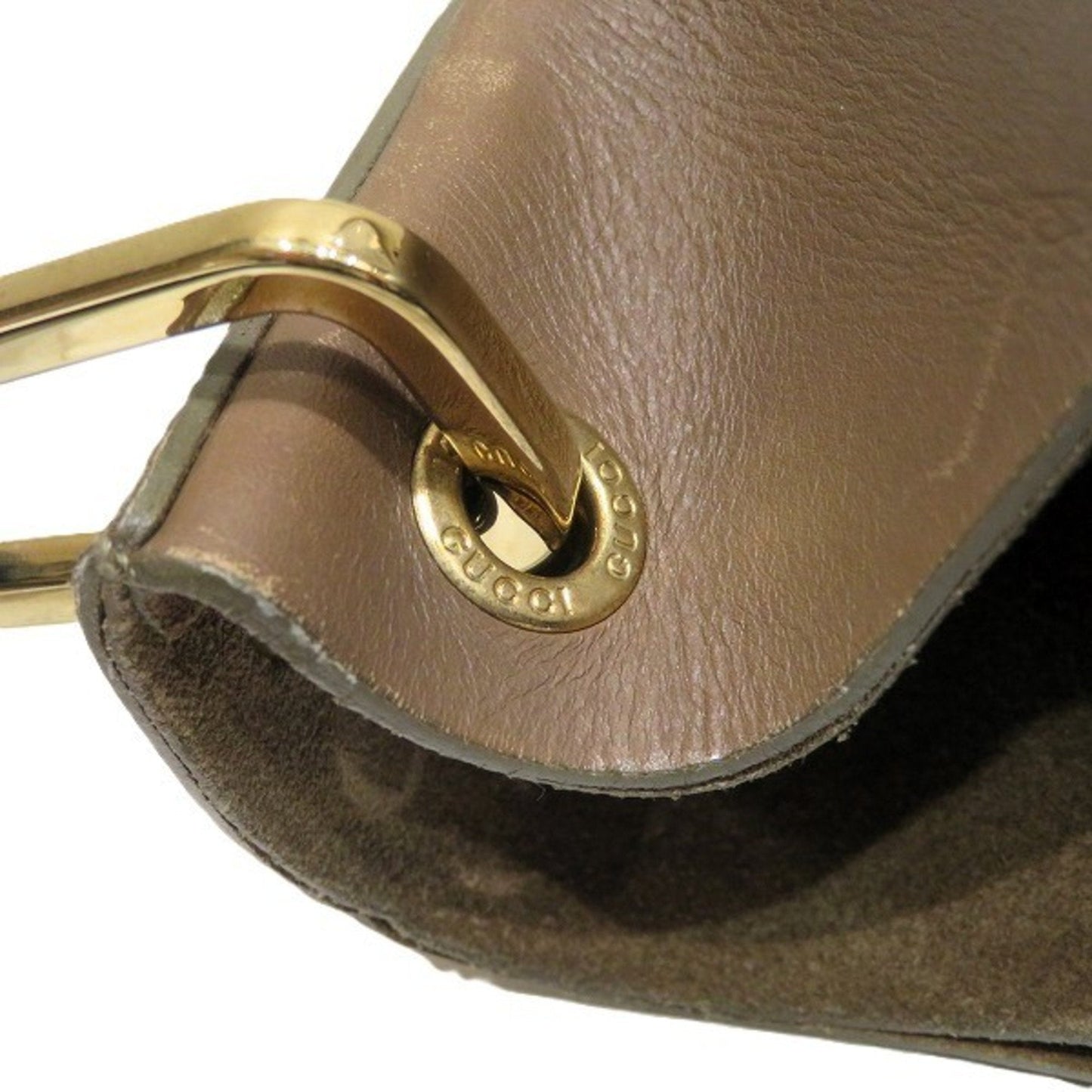 Gucci Brown Leather Shoulder Bag Tote Bag