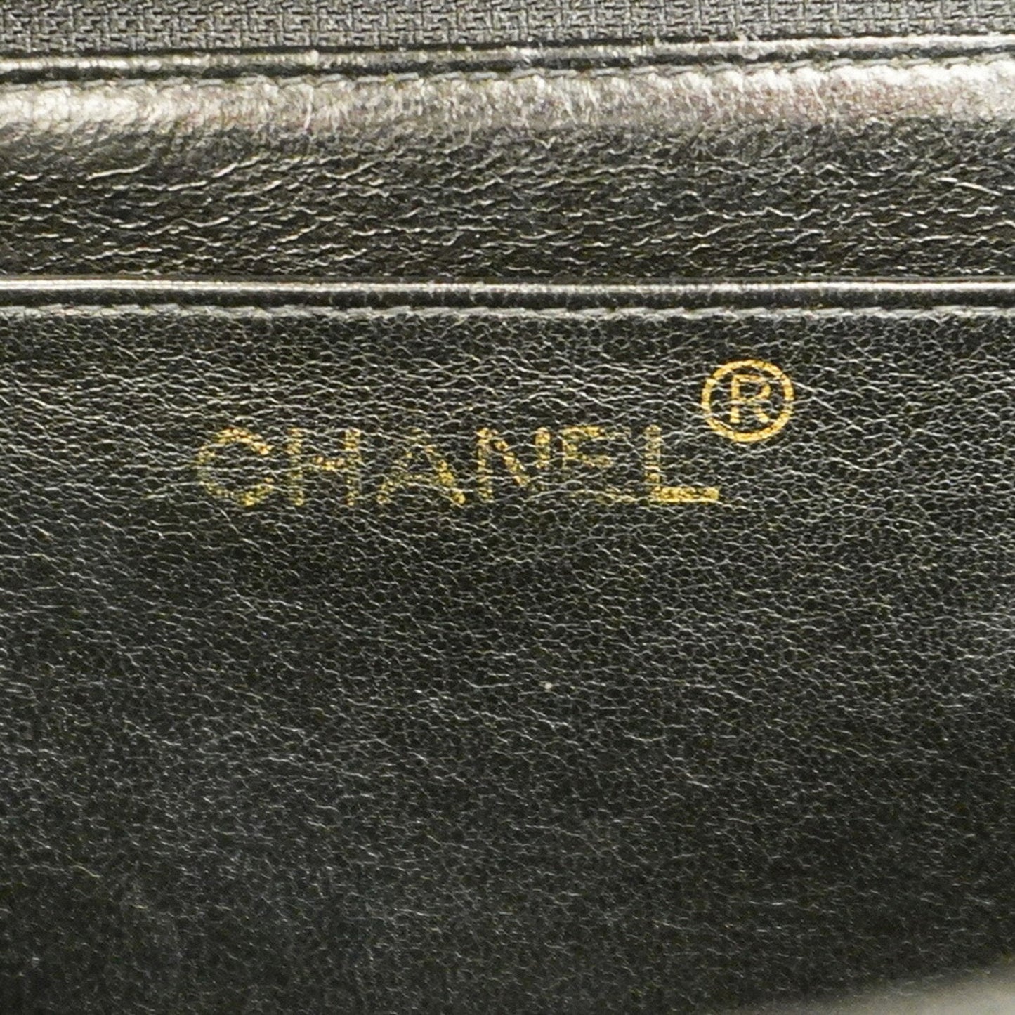 Chanel Shoulder Bag Deca Matelasse W Chain Lambskin Black Women's