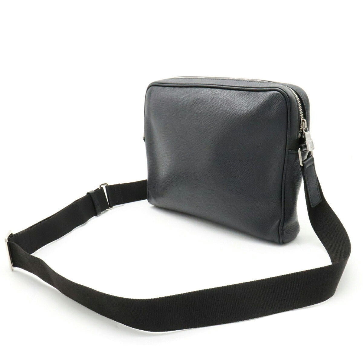 LOUIS VUITTON Taiga Alex Shoulder Bag Leather Noir Black M30260