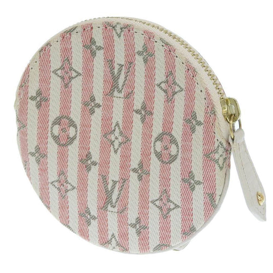 LOUIS VUITTON Monogram Lan Porto Monet Ron Croisette Stripe Coin Purse M95499