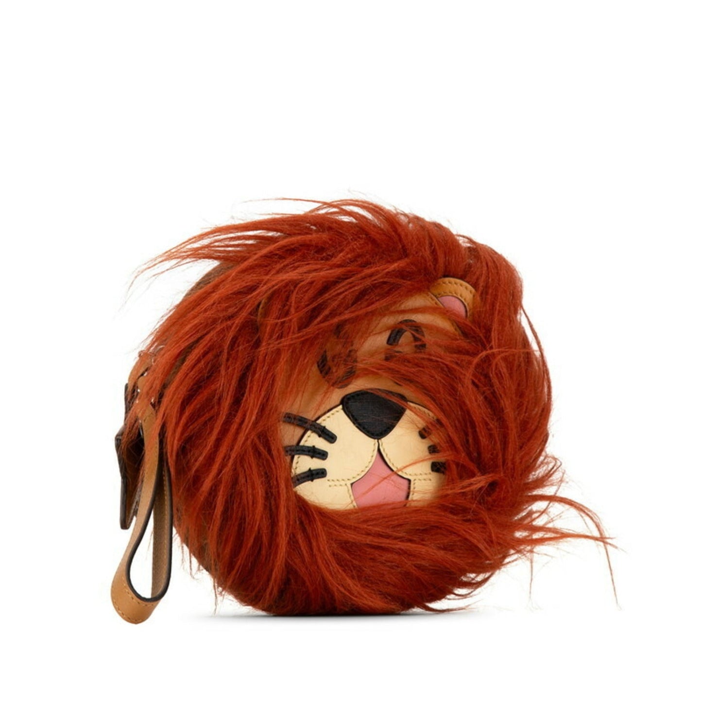 Gucci Brown Cord Faux Fur Leather Handbag
