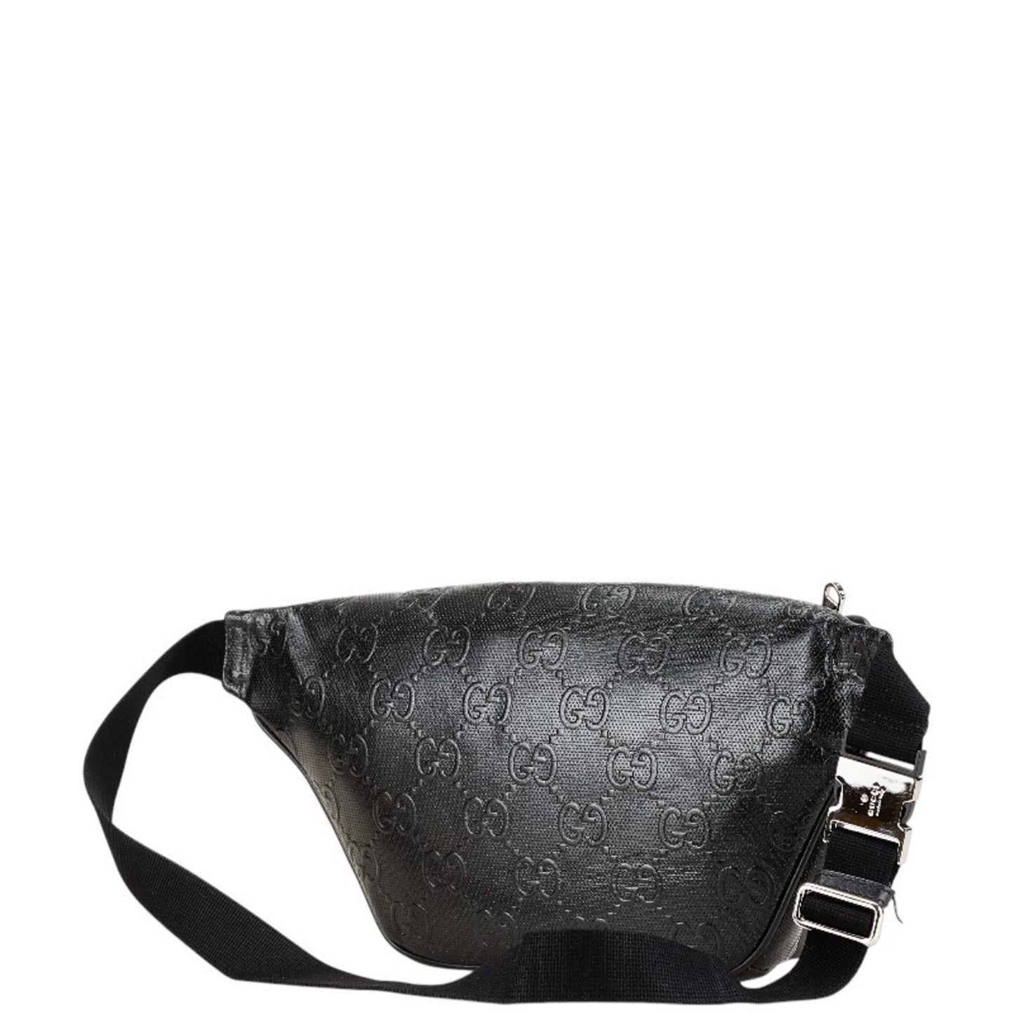 Gucci Black Leather Fanny Pack Sling Bag