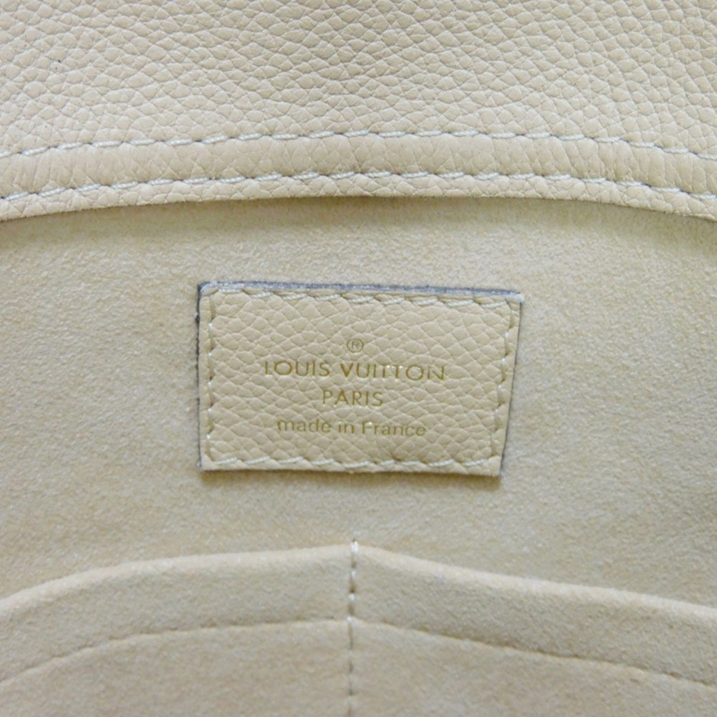 LOUIS VUITTON Shoulder Bag Pallas Shopper LV Logo Flower Beige Monogram Dune M41580 Women's