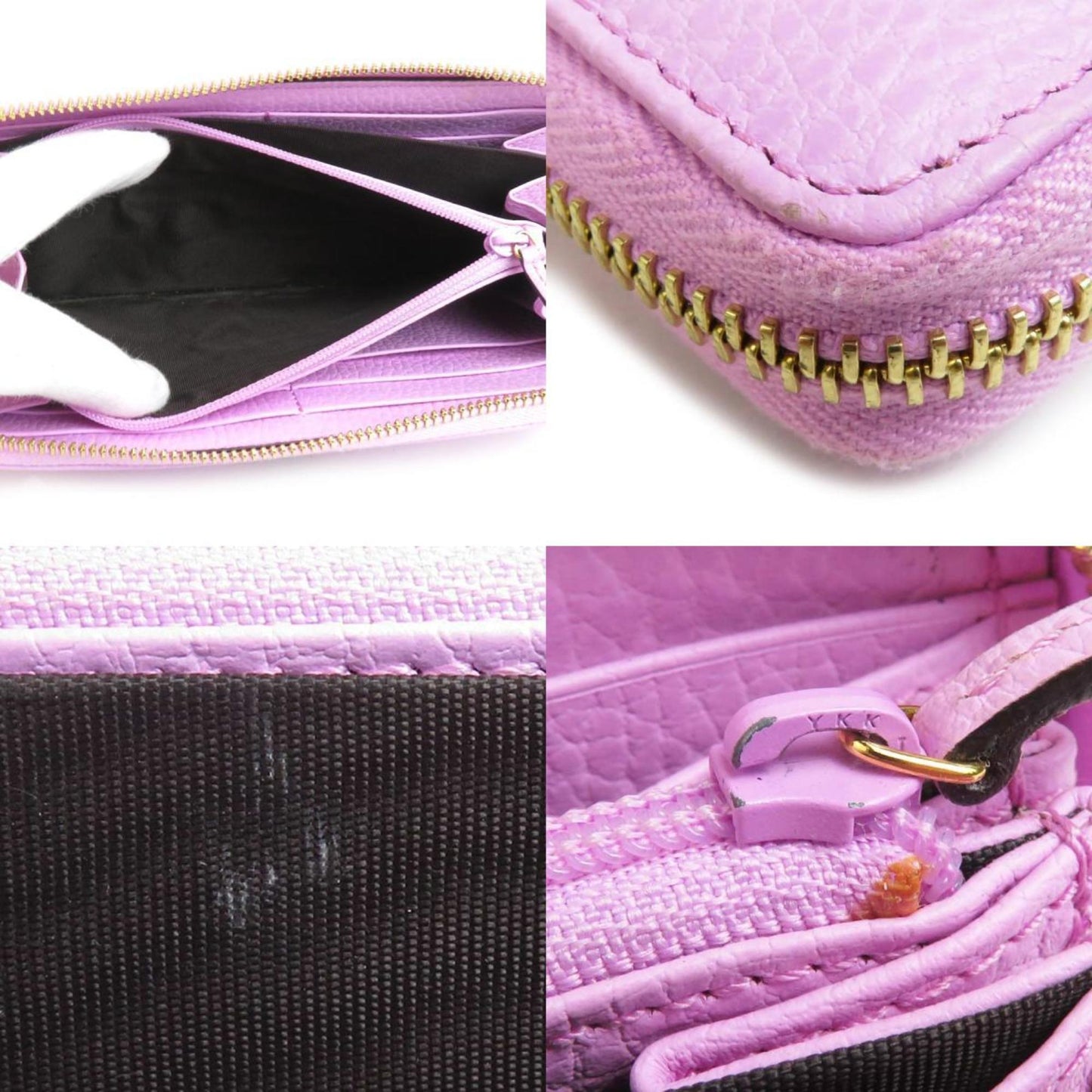 Gucci Pink Leather Long Wallet (Bi-Fold)