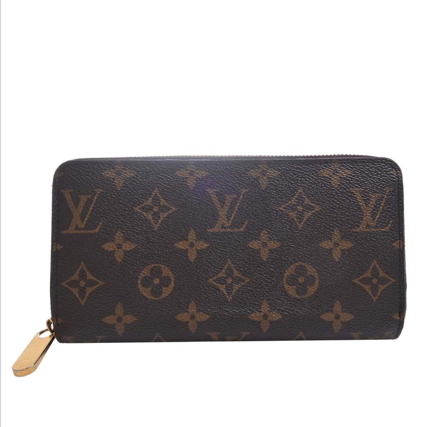 LOUIS VUITTON Monogram Zippy Long Wallet M41895 Brown Women's
