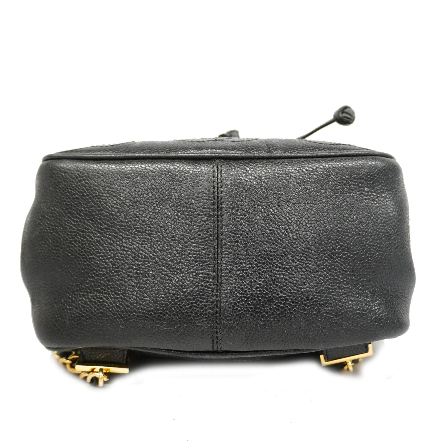 ChanelAuth  Triple Coco Women's Leather Backpack Black