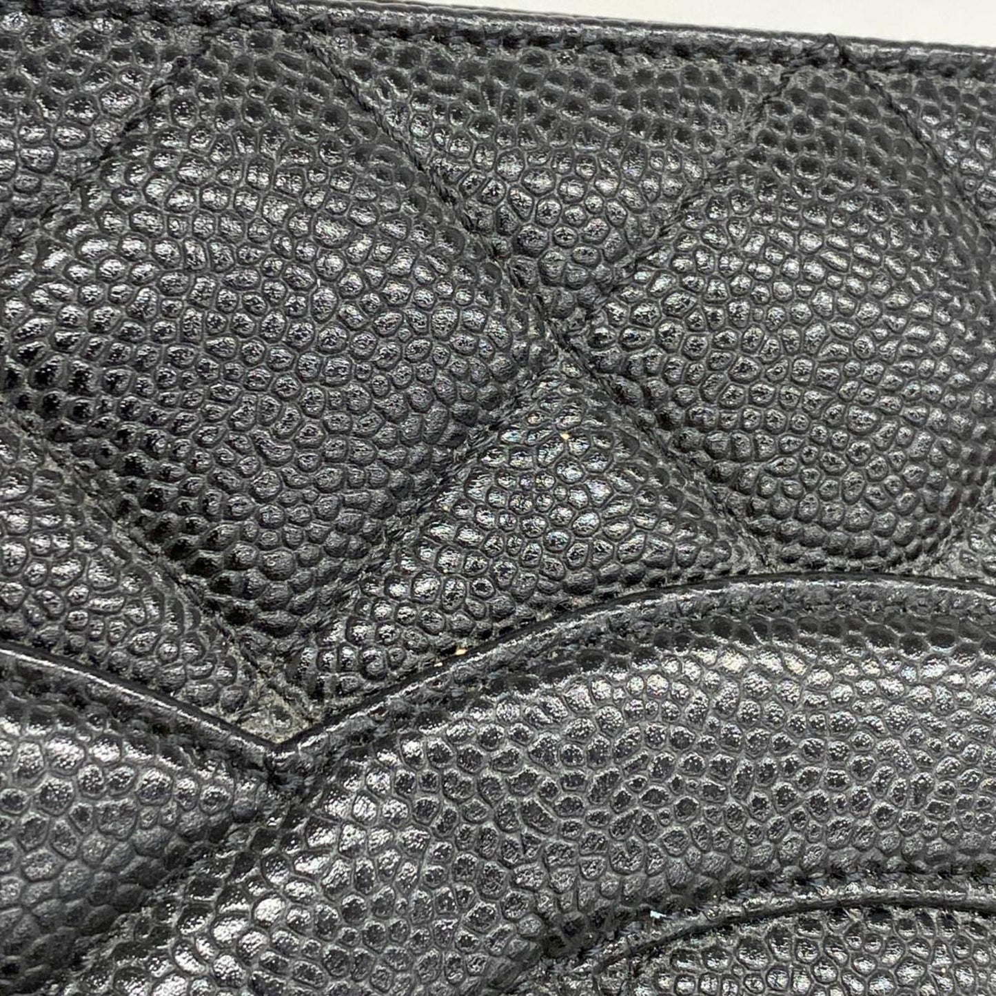 Chanel Tote Bag Reproduction Caviar Skin Black Women's