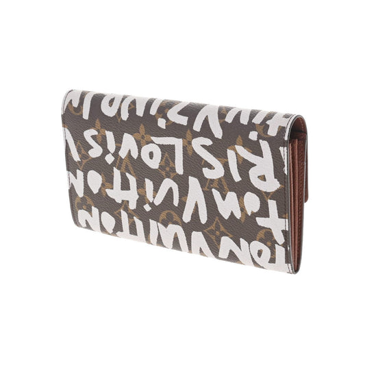 LOUIS VUITTON Monogram Portomone Credit Brown M92189 Unisex Canvas Long Wallet