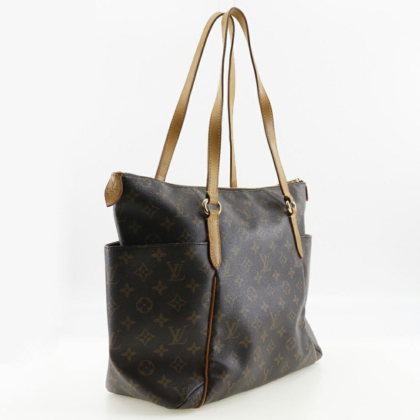 LOUIS VUITTON Totally MM Tote Bag M56689 Monogram Canvas Brown FL1192 Women's