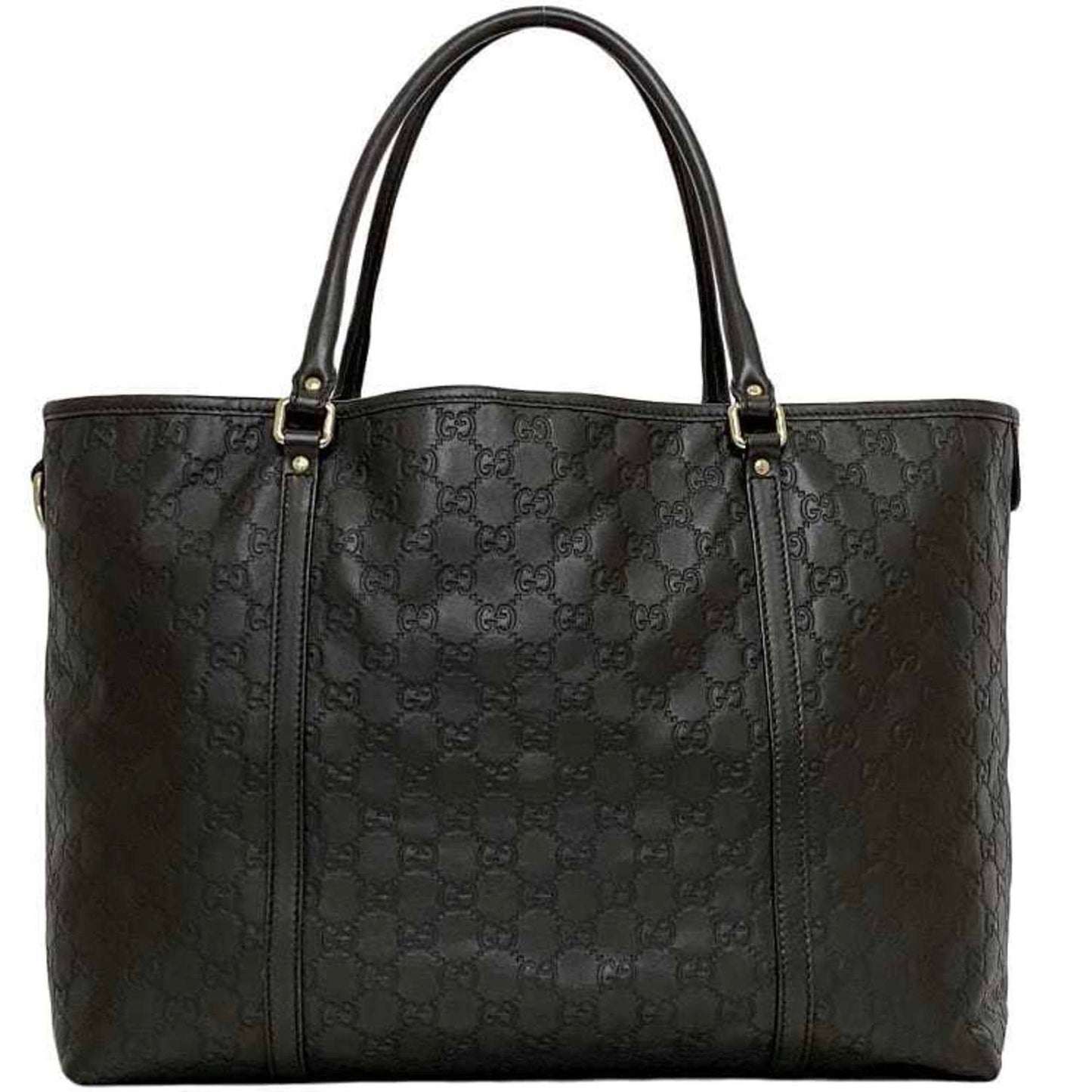 Gucci Brown Leather Handbag Tote Bag