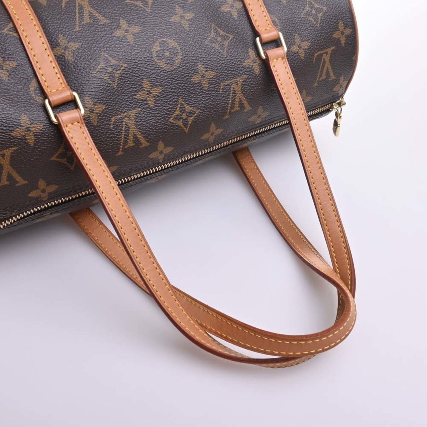 LOUIS VUITTON Monogram Papillon 30 Shoulder Bag M51385 Brown Women's