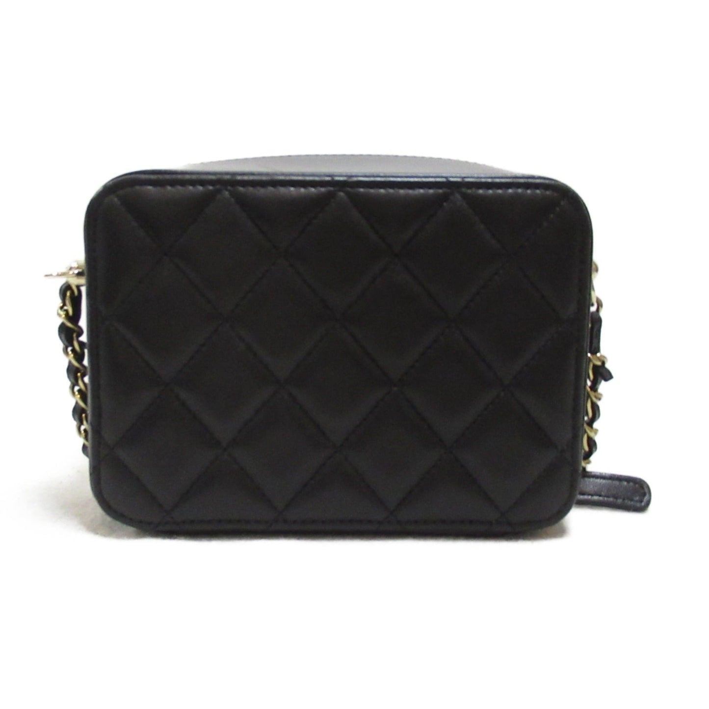 CHANEL Mini ChainShoulder Bag Black Lambskin (sheep leather)