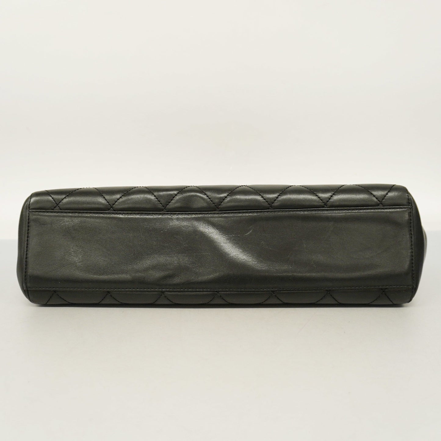 ChanelAuth  Matelasse Chain Shoulder Women's Leather Tote Bag Black