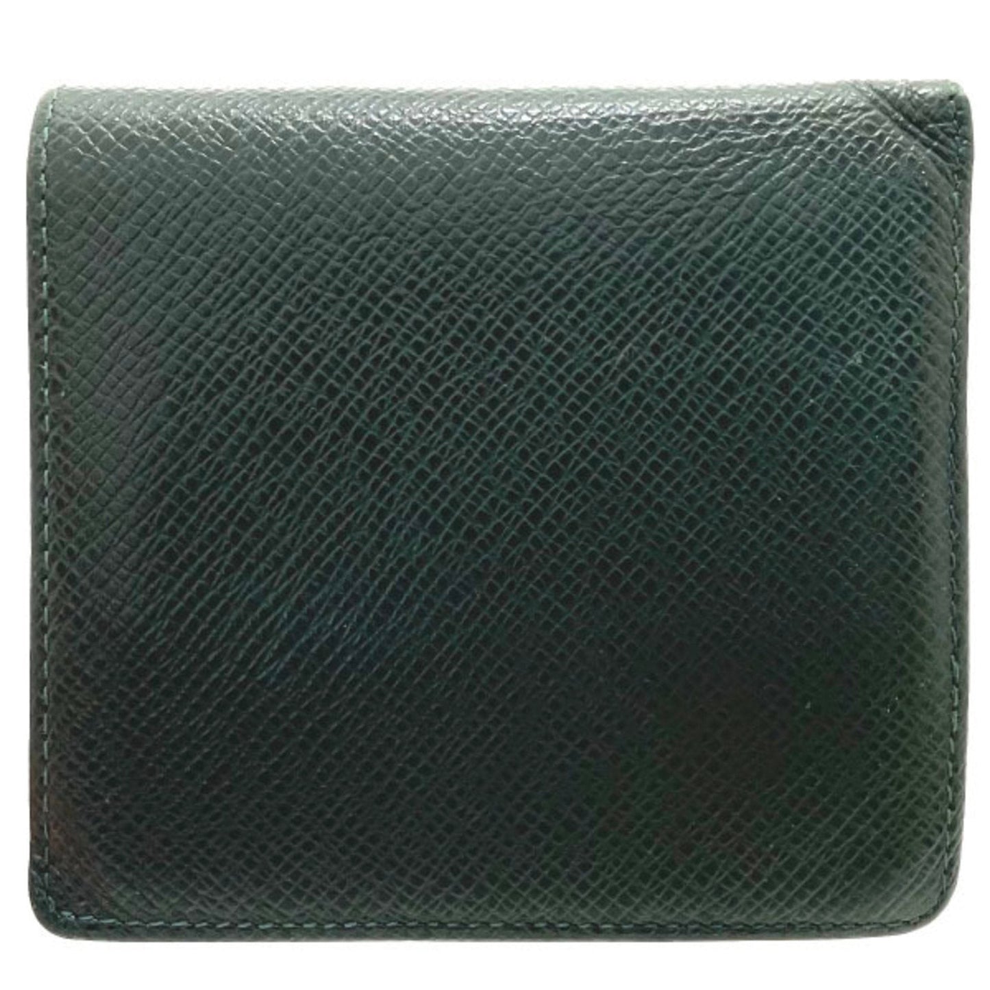 LOUIS VUITTON Wallet Taiga Portobier 3 Cult Credit Leather Epicea Green Dark M30454  Bifold Men's