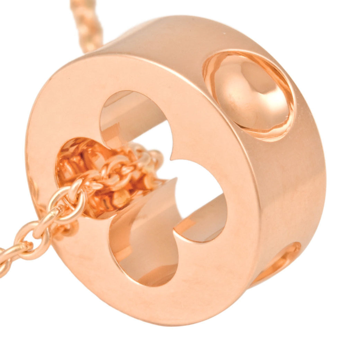 LOUIS VUITTON Pendantif Empreinte Necklace 40cm K18PG Q93673