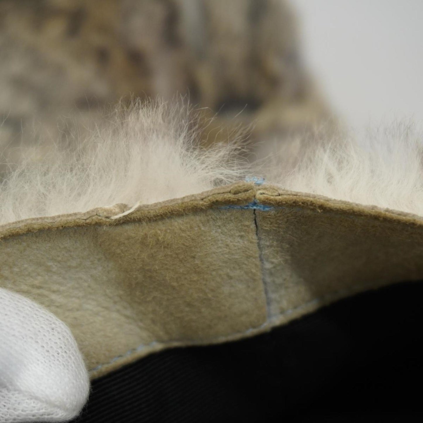 chanel tote bag fur grey ladies