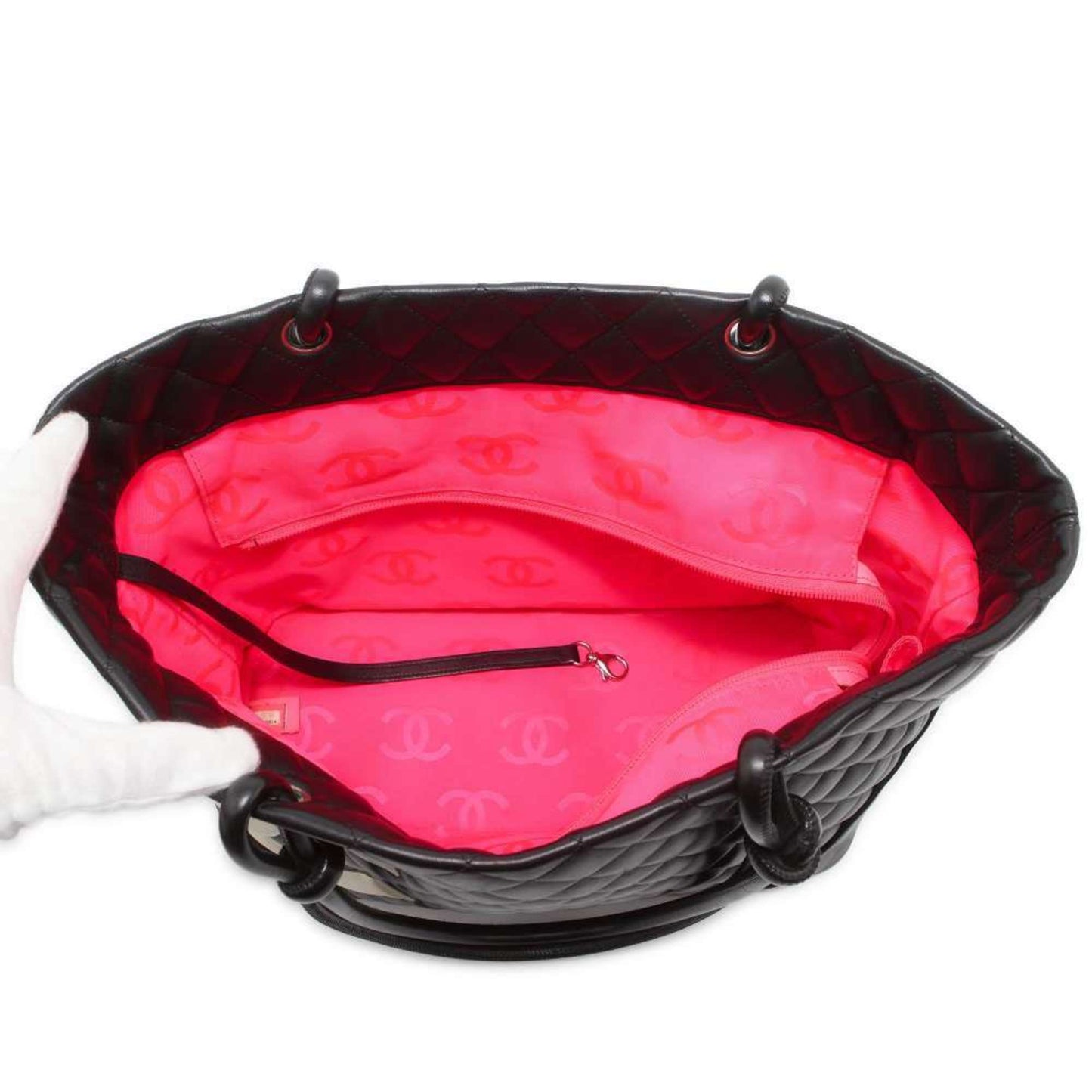 Chanel Tote Bag Cambon Line Large Coco Mark A25169 Shoulder Black Women's CHANEL