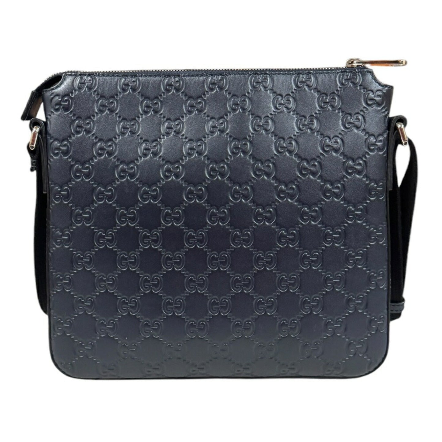 Gucci Navy Leather Shoulder Bag